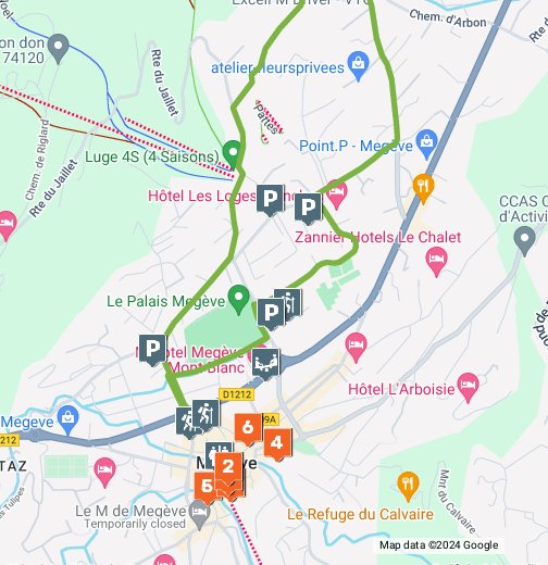 Megève village - Google My Maps