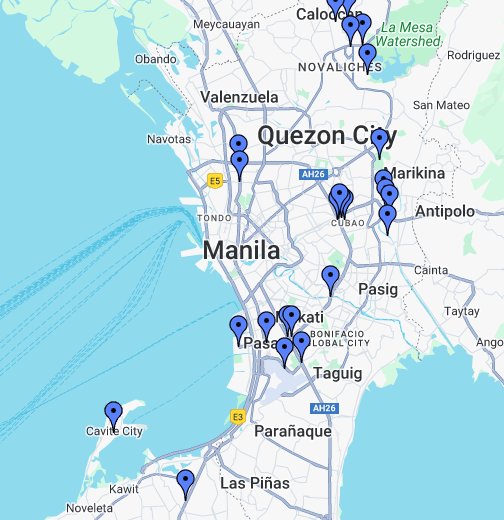 Manila Philippines Google My Maps