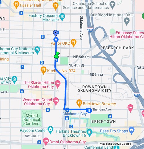 OKC MLK Holiday Parade Route Google My Maps