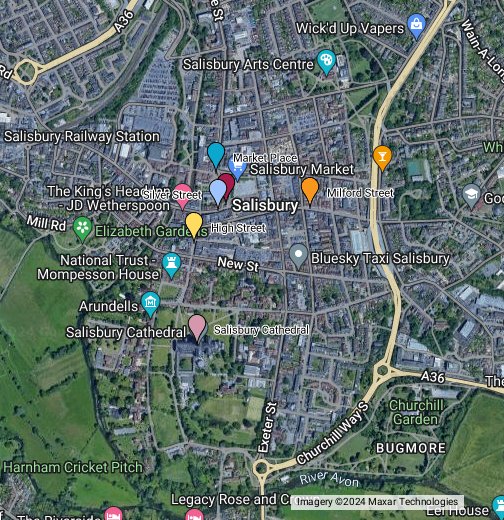 Salisbury Wiltshire Google My Maps