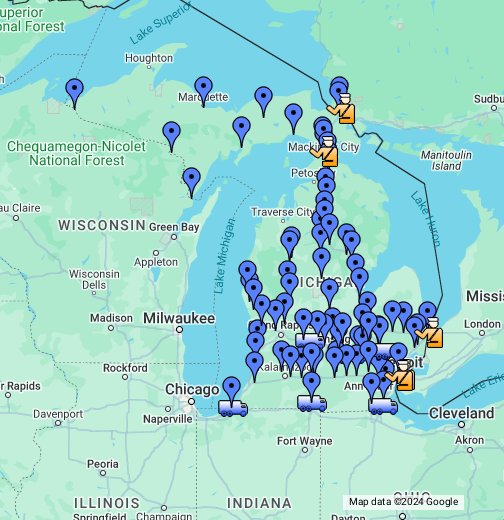 Michigan Rest Areas and Bridges - Google My Maps