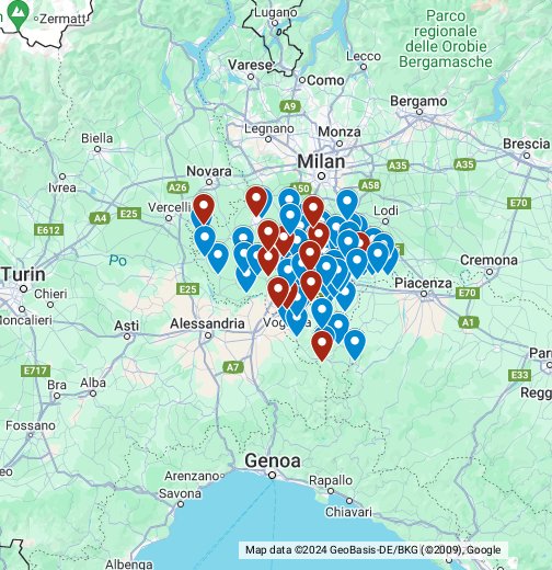 Protezione Civile in provincia di Pavia - Google My Maps