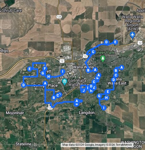 2021 Christmas Lights Map for Walla Walla Valley Google My Maps