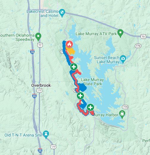 Lake Murray Endurance Run 50K/100K Course Google My Maps