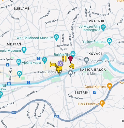 Mapa grada Sarajeva - Google My Maps