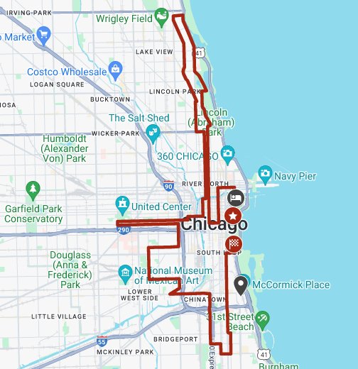 Chicago Marathon Google My Maps
