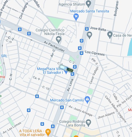 el salvador mapa AV LIMA 2500. Villa El Salvador   Google My Maps