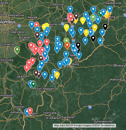Southeast Ohio Tornado Siren Map Google My Maps