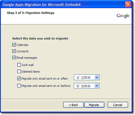 google apps migration for outlook log analyzer
